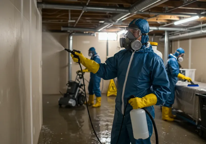 Basement Sanitization and Antimicrobial Treatment process in Marion County, IN